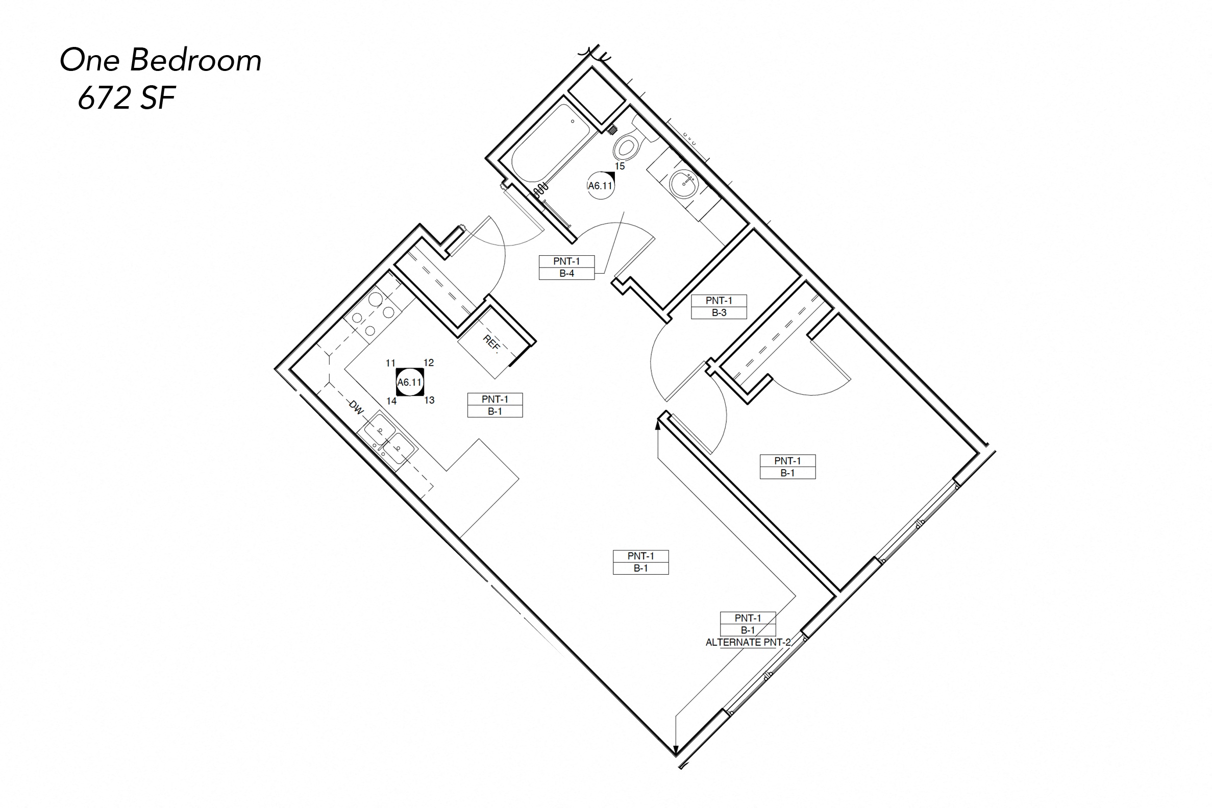 Floor Plans of Grand Terrace Apartments in Worthington, MN